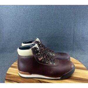 Ridgemont Men's Heritage Hydroguard Leather Hiking Boots Oxblood/Rust Size 10
